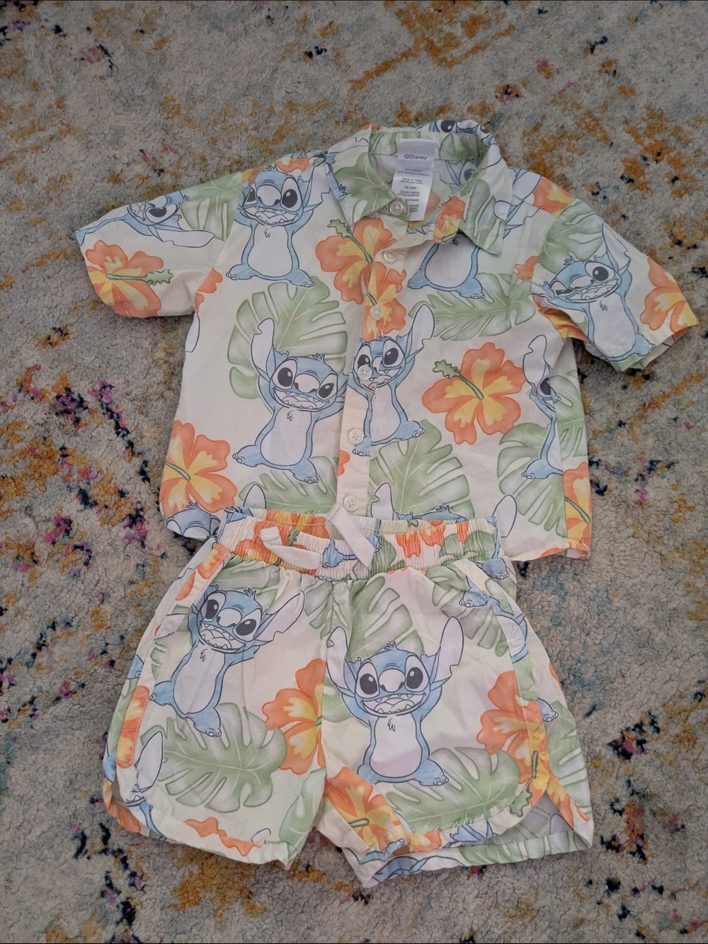 Boys Disney Kids' Stitch Floral Set